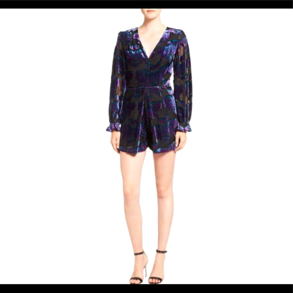 Adelyn Rae Velvet Romper